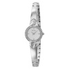 Bulova Women's 96X111 Crystal Pendant and Bangle Set White Dial Watch