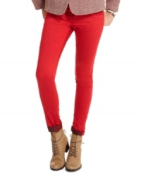 Hot for color: American Rag's five-pocket jeans sport the skinny-leg style you love plus a super-intense red wash!