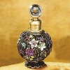 StealStreet SS-A-51615 Floral Crystal Jewel Fragrance Perfume Bottle