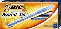 BIC Round Stic Ball Pen, Medium Point , 1.0 mm, Blue, 12 Pens (GSM11-Blu)