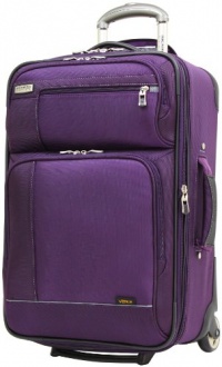 Ricardo Beverly Hills Venice Lite Luggage 21-Inch Expandable Wheelaboard, Purple Plumeria/Black Iris