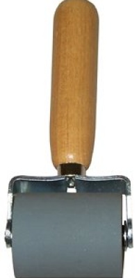 Dynamat 10007 Dyna-Roller Professional Heavy Duty Sound Deadener Installation Tool with Wood Handle and 2 Wide Rubber Roller