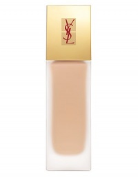 At last, a foundation that offers coverage and radiance! The new, indispensable classic Yves Saint Laurent foundation. A must-have for the most perfect complexion yet -- a customized experience of beauty that enhances and illuminates the complexion. This unique fluid foundation gives the complexion a satiny, natural-looking, dazzling finish and unrivaled radiance. 