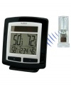 Keep up-to-date information on the weather at your fingertips with this solor powered temperature sensor and clock from Weather Channel.