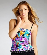 Profile by Gottex Pixel Bandini Bathing Suit Top Multi 8