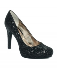 Enjoy your night out in the super sparkly Maddy platform pumps by Alfani.