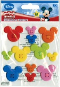 Disney Mickey Icon Adhesive Buttons