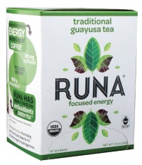 Runa Focused Energy, Traditional Guayusa Tea, 16-Count Tea Bags