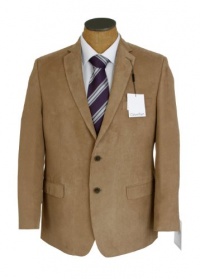 Calvin Klein Mens 2 Button Tan Micro Corduroy Slim Fit Sport Coat Jacket