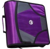 Case-it XL Capacity 4-Inch D-Ring Zipper Binder with 5-Tab File Folder, Purple (D-185-PUR)