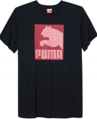 Spring into comfort and classic casual style with this graphic t-shirt from Puma.