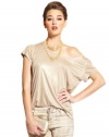 GUESS by Marciano Fay Foil Tee, GOLD (LARGE)