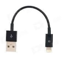 Innovative Digital USB to Lightning compatible Cable (5 inch) - Short iPhone 5 USB to lightning compatible cable works with iPhone 5, iPad mini 4th, iPod touch 5, nano 7, Stylish Black High Quality