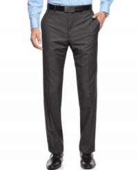 Slim down. These slim-fit pants from Calvin Klein give you lean, tailored lines.