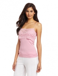 Hanro Women's Moments Wide Lace Spaghetti Camisole