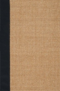 Area Rug 5x7 Rectangle Natural Fiber Black Color - Surya Clinton Rug from RugPal