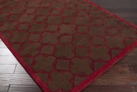 Area Rug 7x7 Round Contemporary Chocolate Color - Surya Goa Rug from RugPal