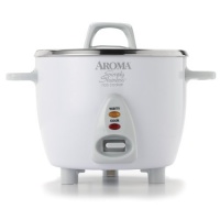 Aroma ARC-753SG 3-Cup (Uncooked) 6-Cup (Cooked) Simply Stainless Rice Cooker