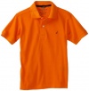 Nautica Sportswear Kids Boys 8-20 Short-Sleeves Solid Polo, Orange, Large