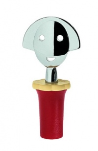 A di Alessi Anna Stop 2 Bottle Stopper, Red