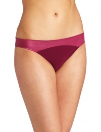 Calvin Klein Women's Satin Sculpt Bikini Underwear, Frosted Pomegranate, Medium