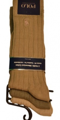 Polo Ralph Lauren Men's 3 Pack Socks Khaki Sand Olive