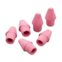 Paper Mate Arrowhead Pink Cap Erasers (73015), Pack of 144