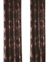 Stylish Window Regal Velvet Grommeted Window Curtain, 52 by 110-Inch, Burgundy