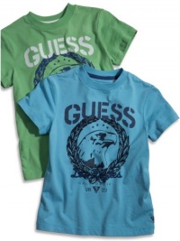 GUESS Kids Boys Little Boy Eagle Screen-Print Tee, TURQUOISE (7)