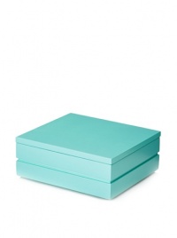 Small Wonder Alice Girls Jewelry Boxes in Teal/Pearl White