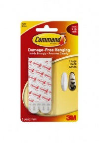 Command Large Mounting Refill Strips, 6-Strip