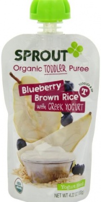 Sprout Brown Rice with Greek Yogurt, Blueberry, 4.22 Ounce (Pack of 5)