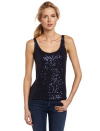 Calvin Klein Jeans Women's Sequin Tank Top, Eclipse, X-Small