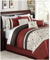 Hallmart Collectibles Bella Donna 7 Piece Queen Embroidered Comforter Set