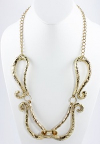 Bar III Necklace, 30 Gold-Tone Metal Scroll Frontal Necklace