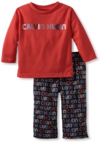 Calvin Klein Boys Infant Car Set, Red, 18 months