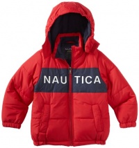 Nautica Sportswear Kids Boys 8-20 Nautica Bubble Jacket, Red, Large