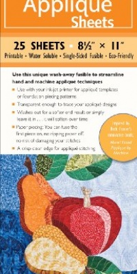 Wash-Away Applique Sheets: Printable; Water Soluble; Single Sided; Fusible; Eco-Friendly