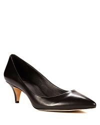 Polished, pointy toe perfection: VINCE CAMUTO offers kittenish basic pumps in an ultra-wearable heel height.