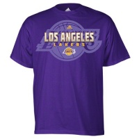 adidas Los Angeles Lakers Primetime T-Shirt - Purple