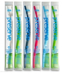 Preserve Toothbrushes, Ultra Soft Bristles, 6-Counts