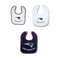 New England Patriots 3 Pack Snap Bib Set