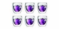 Bodum Pavina 8-Ounce Double Wall Thermo Glass, Set of 6