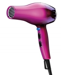 Hair today...better tomorrow! Pump up your hair style with this Conair hair dryer, featuring a salon performance AC motor, fast drying time and tourmaline ceramic and iconic technologies. Comes in a pretty pink ombre color, too!