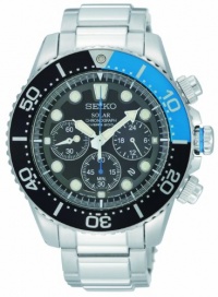 Seiko Men's SSC017 Solar Dive Chronograph Classic Solar Dive Chronograph Watch