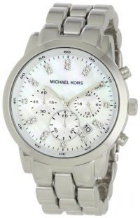 Michael Kors - Quartz Classic Silver Chronograph with White Dial Women's Watch - MK5414