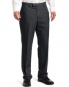 Louis Raphael LUXE 100% Wool Solid-Colored Modern-Fit Flat-Front Dress Pant