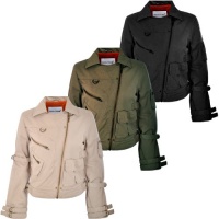 Miss Posh Womens Zipped Military Jacket Coat