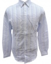 Men's Perry Ellis Long Sleeve Button-Down Dress Shirt (Stonewash)