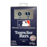 iHip MLB Tampa Bay Devil Rays Logo Earbuds